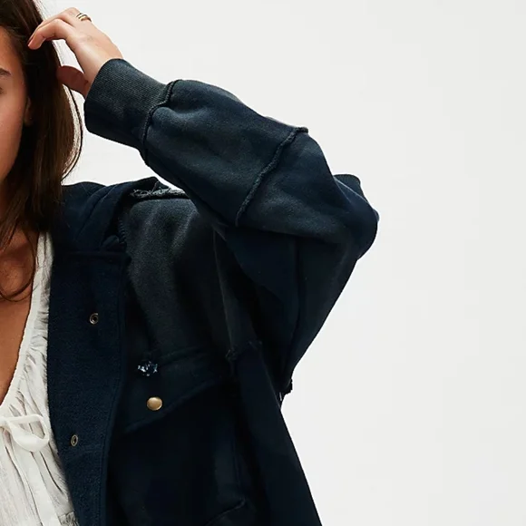 Free People We The Free Hoodie/Navy - Picture 5 of 16